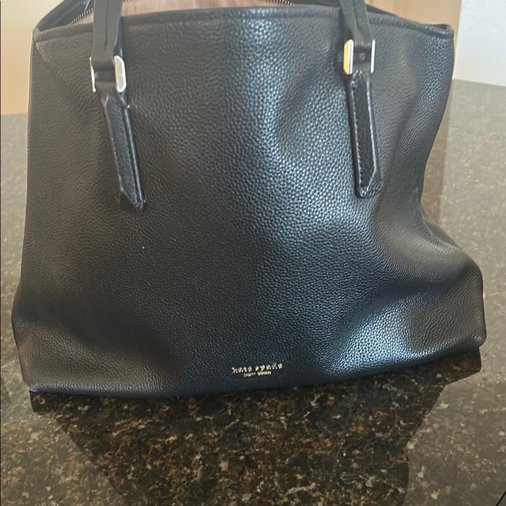 Kate Spade Black Leather Tote Bag